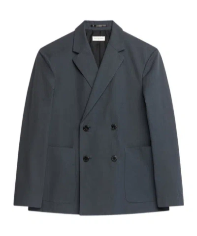 Dries Van Noten Double-breasted Suit Jacket In Black