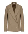 Dries Van Noten Double-breasted Tailored Blazer In Brown