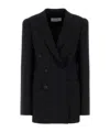 Dries Van Noten Double-breasted Tailored Blazer In Black