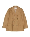 Dries Van Noten Oversized Double Breasted Blazer In Brown