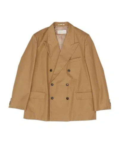 DRIES VAN NOTEN DRIES VAN NOTEN DOUBLE-BREASTED V-NECK JACKET