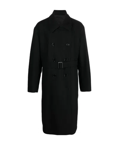 Dries Van Noten Double-breasted Waist Coat In Black