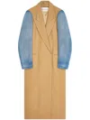 Dries Van Noten Double-breasted Wool Coat In Neutrals