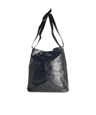 Dries Van Noten Double Handle Shoulder Bag In Black