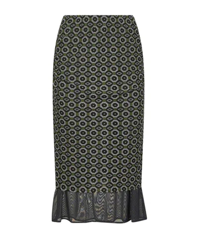DRIES VAN NOTEN DOUBLE LAYERED SKIRT