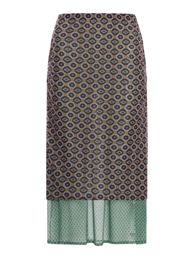 Dries Van Noten Double Layered Skirt In Black