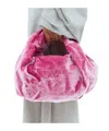 Dries Van Noten Double Top Handle Shoulder Bag In Pink