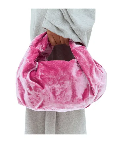 Dries Van Noten Double Top Handle Shoulder Bag In Pink