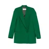 Dries Van Noten Long-sleeved Suit Jacket In Green