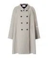 Dries Van Noten Double-breasted Checked Woven Coat In White