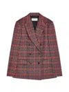 Dries Van Noten Double-breasted Jacquard Blazer In Multi