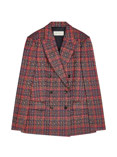Dries Van Noten Double-breasted Jacquard Blazer In Multi