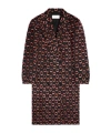 Dries Van Noten Double-breasted Patterned Coat In Brown