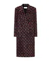 Dries Van Noten Double-breasted Patterned Coat In Brown