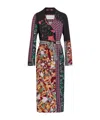 Dries Van Noten Rolano Patchwork Double-breasted Trench Coat In Multi