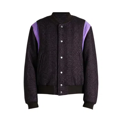 Pre-owned Dries Van Noten Double-dye Herringbone Field Jacket 'purple' | Men's Size M