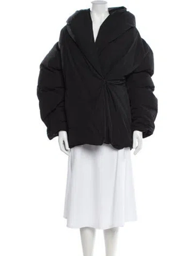Pre-owned Dries Van Noten Down Coat In Black