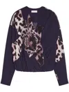 Dries Van Noten Drapierte Bluse In Blau