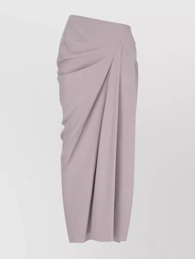 Dries Van Noten Paneled Crepe De Chine Maxi Skirt In Pink