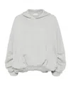 Dries Van Noten Oversized Cotton Jersey Hoodie In White
