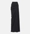 Dries Van Noten Draped Maxi Skirt In Black