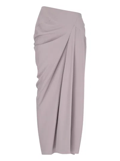 Dries Van Noten Paneled Crepe De Chine Maxi Skirt In Pink