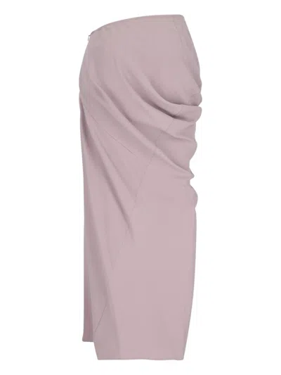 Dries Van Noten Paneled Crepe De Chine Maxi Skirt In Pink