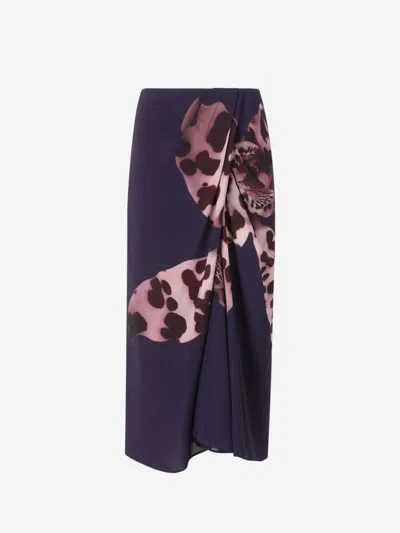 Dries Van Noten Draped Midi Skirt