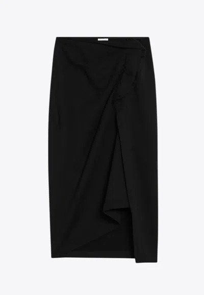 Dries Van Noten Draped Midi Skirt