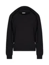 Dries Van Noten Draped Panel Sweatshirt In Black