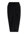 Dries Van Noten Draped Skirt In Black
