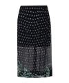 Dries Van Noten Embellished Midi Skirt In Black
