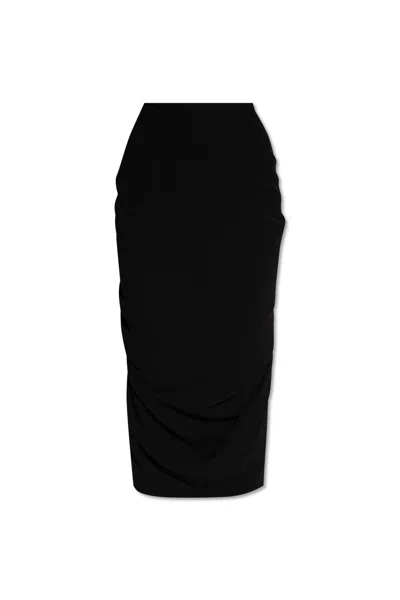Dries Van Noten Draped Skirt In Black