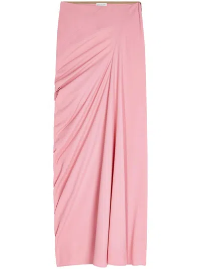 Dries Van Noten Draped Skirt In Pink