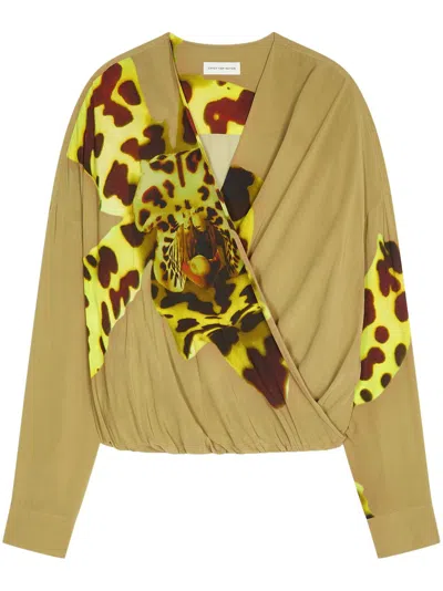 DRIES VAN NOTEN DRAPED TOP