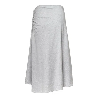 Dries Van Noten Drapped A-line Skirt In White