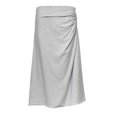 Dries Van Noten Drapped A-line Skirt In White