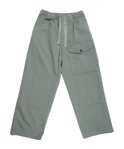 Dries Van Noten Drawstring Casual Pants In Gray