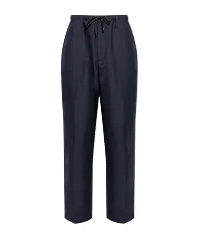 Dries Van Noten Drawstring Casual Pants In Black