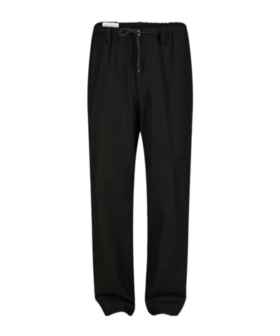 Dries Van Noten Drawstring Casual Pants In Black