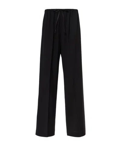 Dries Van Noten Drawstring Casual Pants In Black