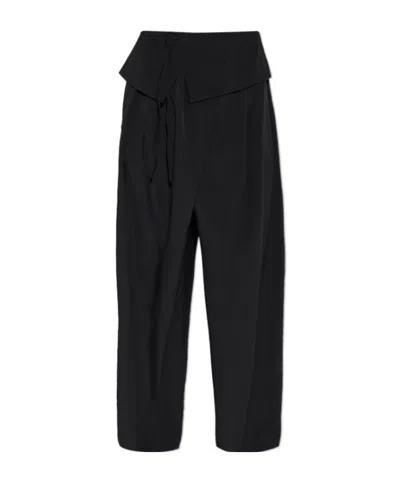 Dries Van Noten Drawstring Casual Pants In Black