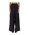 Dries Van Noten Pleated Drawstring Track Pants In Black