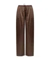 Dries Van Noten Drawstring Casual Pants In Brown