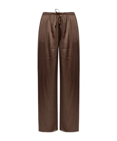 Dries Van Noten Drawstring Casual Pants In Brown
