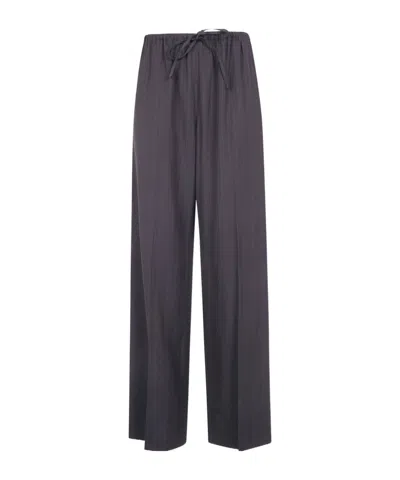 Dries Van Noten Drawstring Casual Pants In Brown