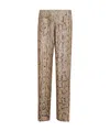 Dries Van Noten Puvis Bis L Emb 1482 W.w.pants In Nude