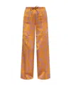 Dries Van Noten Puvis Floral Jacquard Straight-leg Pants In Orange