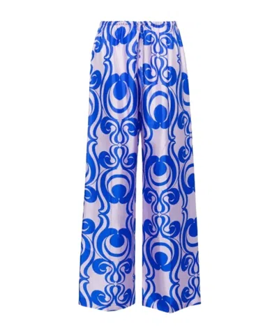 Dries Van Noten Drawstring Casual Trousers In Blue
