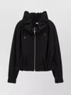 Dries Van Noten Drawstring Collar Sweatshirt With Elasticated Cuffs And Hem In Black